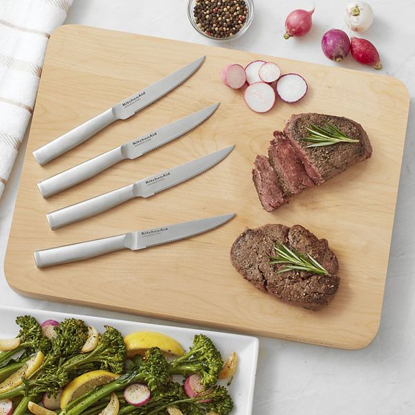 KitchenAid Gourmet 4-Piece Black Steak Knife Set