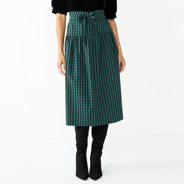 Plaid on sale skirt kohls