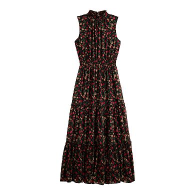 Women's DRAPER JAMES RSVP™ Clip Dot Tiered Maxi Dress