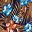 Navy Tropic Palm