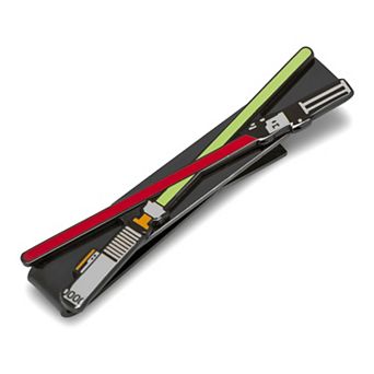 Men's Star Wars Lightsaber Battle Black Tie Bar