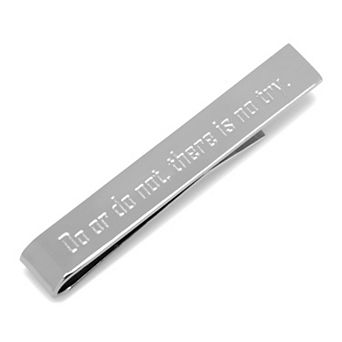 Men's Star Wars There is No Try Yoda Message Tie Bar
