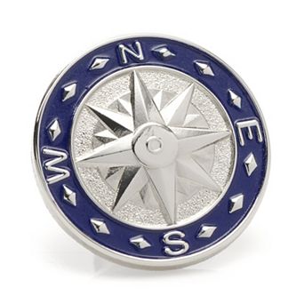 Men's Cuff Links, Inc. Blue Compass Lapel Pin
