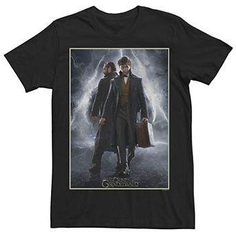 Men's Fantastic Beast Grindelwald Newt Scamander and Albus Dumbledore Poster Tee