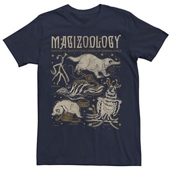Men's Fantastic Beasts The Crimes of Grindelwald Magizoology Textbook Tee