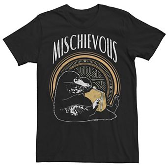 Men's Fantastic Beast Grindelwald Distressed Niffler Mischievous Tee