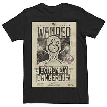 Men's Fantastic Beast Grindelwald Wanted Poster Tee