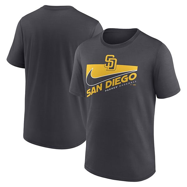 Men's Nike Anthracite San Diego Padres Swoosh Town Performance T-Shirt