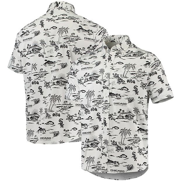 Men's Reyn Spooner White Chicago Sox Performance Polo Size: Medium