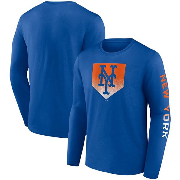 Men's Fanatics Branded Royal New York Mets Iconic Clear Sign Long ...
