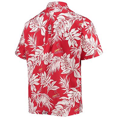 Men's Reyn Spooner Red St. Louis Cardinals Aloha Button-Up Shirt