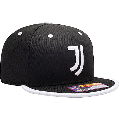 Men's Black Juventus Tape Snapback Hat
