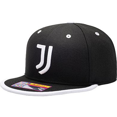 Men's Black Juventus Tape Snapback Hat
