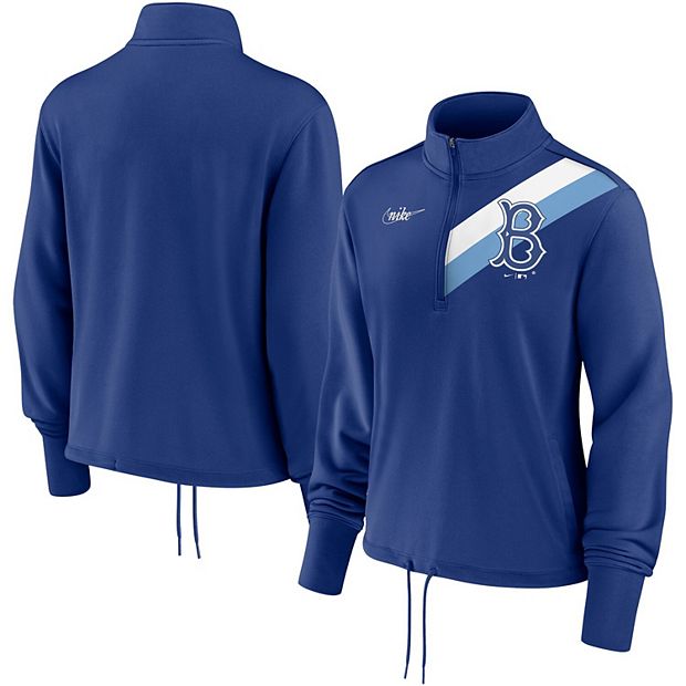 Brooklyn Dodgers Nike Rewind Warm Up Pullover Jacket - Mens