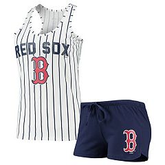 Women's Concepts Sport Navy Boston Red Sox Plus Size T-Shirt and Flannel  Pants Sleep Set