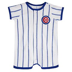 Newborn & Infant White Chicago Cubs Ball Hitter Romper