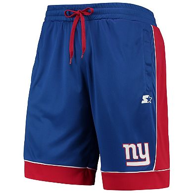 Men's Starter Royal/Red New York Giants Fan Favorite Fashion Shorts