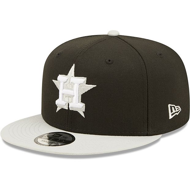 Men's Houston Astros New Era Black Black & White 9FIFTY