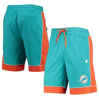 Men's Starter Aqua/Orange Miami Dolphins Fan Favorite Fashion Shorts