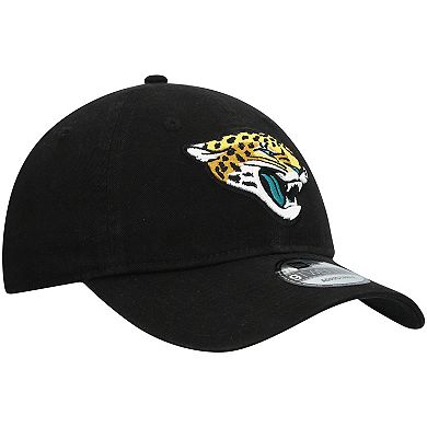 Men's New Era Black Jacksonville Jaguars Logo Core Classic 2.0 9TWENTY Adjustable Hat