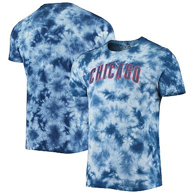 Men's New Era Royal Chicago Cubs Team Tie-Dye T-Shirt