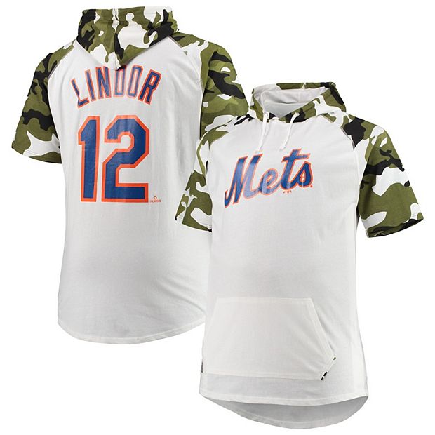 Men's Francisco Lindor White/Camo New York Mets Big & Tall