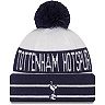 Youth New Era Navy Tottenham Hotspur Fave Cuffed Knit Hat with Pom