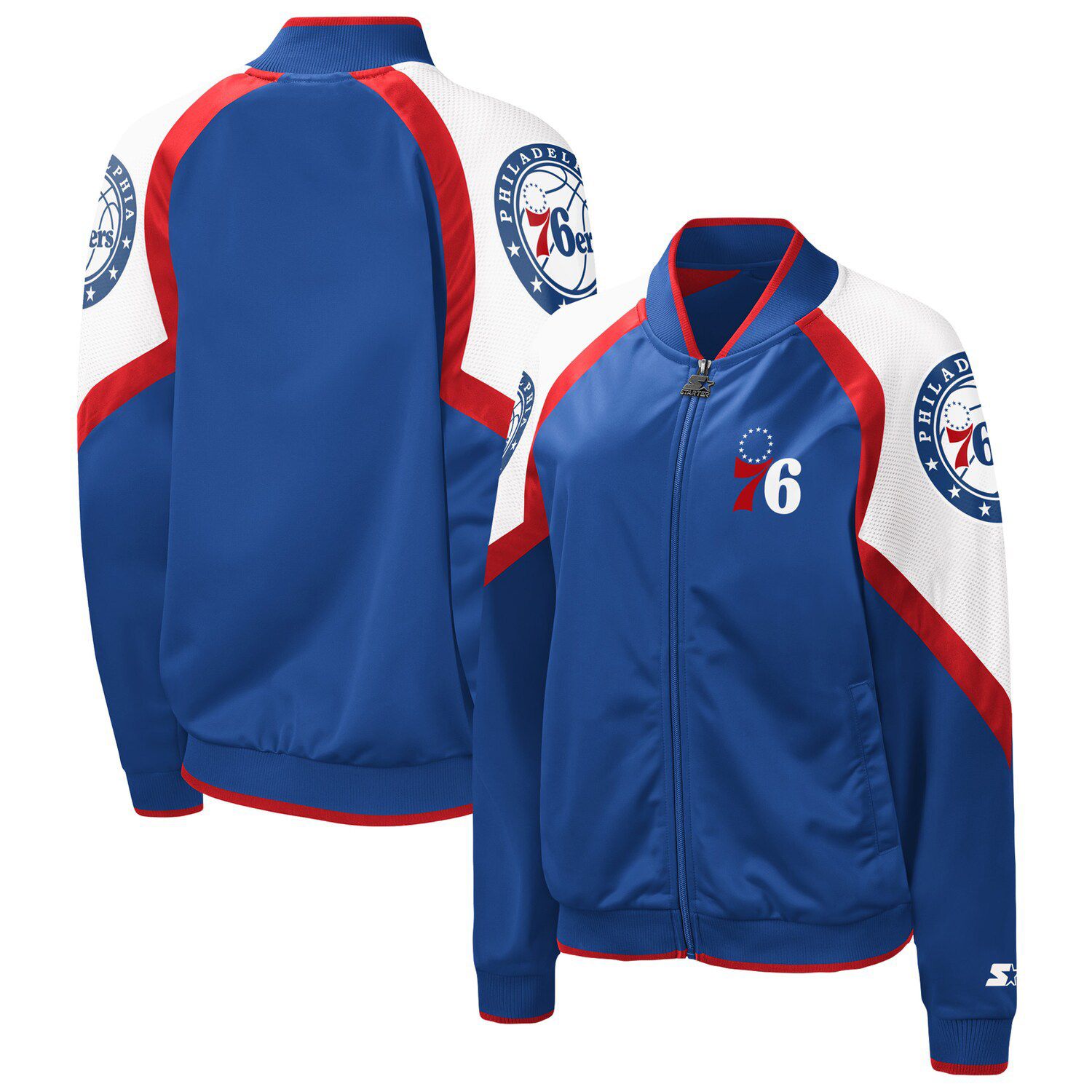 Women's Mitchell & Ness Knicks Big Face Satin Jacket 5.0