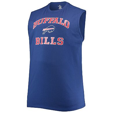 Men's Royal Buffalo Bills Big & Tall Muscle Tank Top