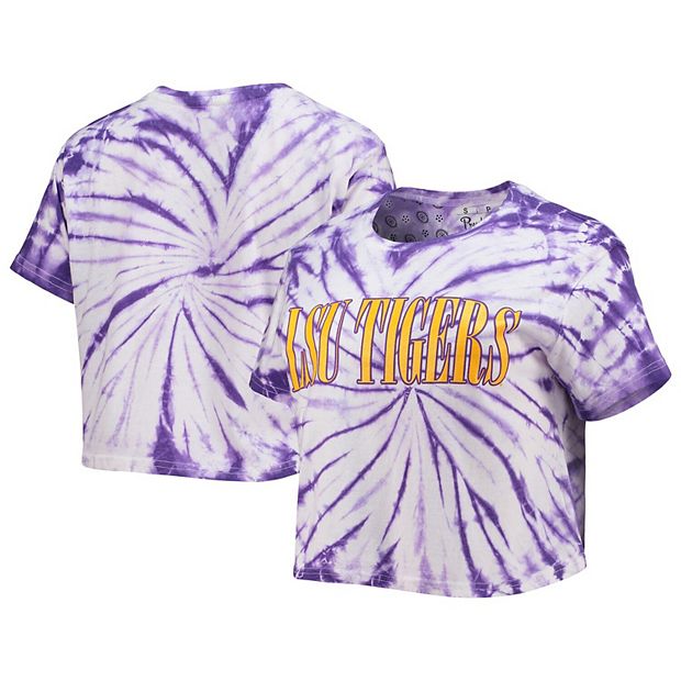 NFL Kansas City Chiefs Junior Short Sleeve Tie-Dye Fashion Crop T-Shirt - S