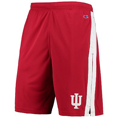 Men's Champion Crimson Indiana Hoosiers Side Stripe Shorts