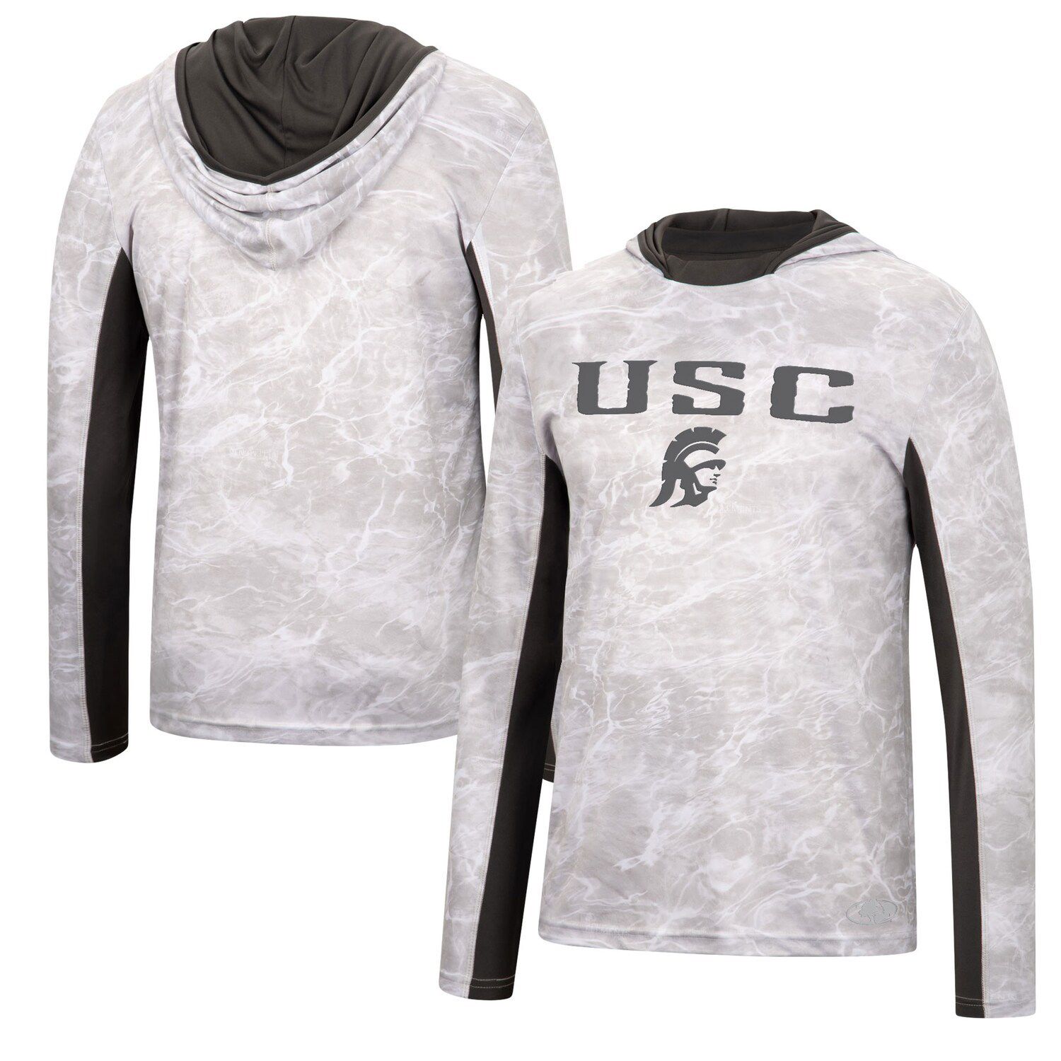 Men's Champion Gray USC Trojans Track & Field Icon Long Sleeve T-Shirt Size: 3XL