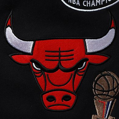 Men's Mitchell & Ness Black Chicago Bulls Champs City Fleece Jogger Pants