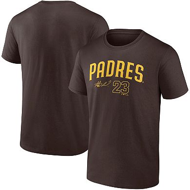 Men's Fanatics Branded Fernando Tatis Jr. Brown San Diego Padres Player Name & Number T-Shirt