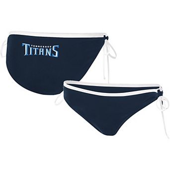 Women's G-III 4Her by Carl Banks Navy Tennessee Titans Perfect Match Bikini Bottom
