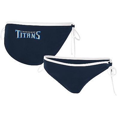 Women's G-III 4Her by Carl Banks Navy Tennessee Titans Perfect Match Bikini Bottom