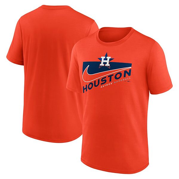 Houston Astros Orange Baseball Breathe Long Sleeve Top by Nike