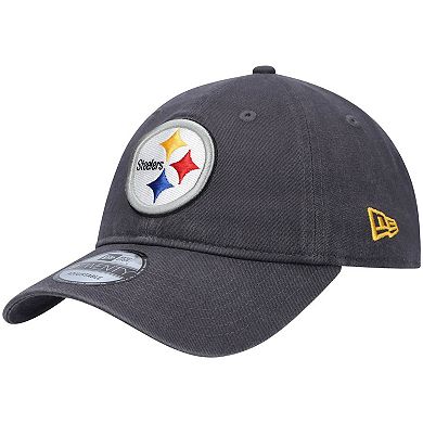 Men's New Era Graphite Pittsburgh Steelers Icon Core Classic 2.0 9TWENTY Adjustable Hat