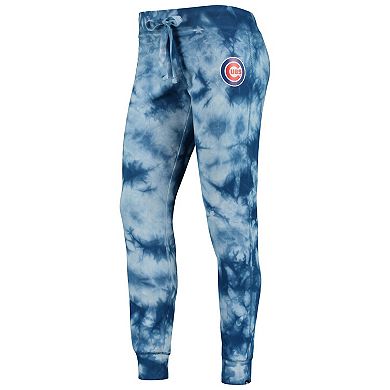 Women's New Era Royal Chicago Cubs Tie-Dye Jogger Pants
