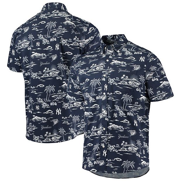 New York Yankees Big & Tall Button-Up Shirt - Navy