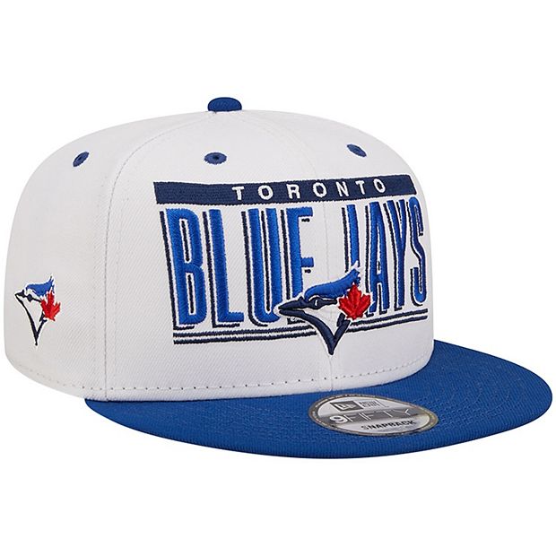 Men's New Era White/Royal Toronto Blue Jays Retro Title 9FIFTY Snapback Hat