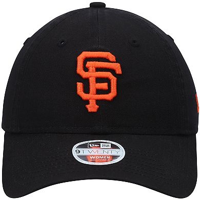 Women's New Era Black San Francisco Giants Team Logo Core Classic 9TWENTY Adjustable Hat