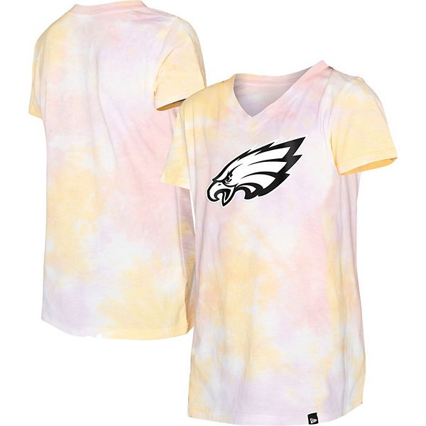 Girls Youth New Era Philadelphia Eagles Cotton Candy Tie-Dye V