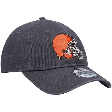 Men's New Era Graphite Cleveland Browns Icon Core Classic 2.0 9TWENTY Adjustable Hat