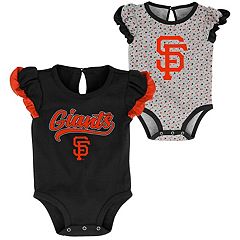 San Francisco Giants Baby Girl Skirted Bodysuit Bib & Bootie Set  0-3 3-6 6-9 m 