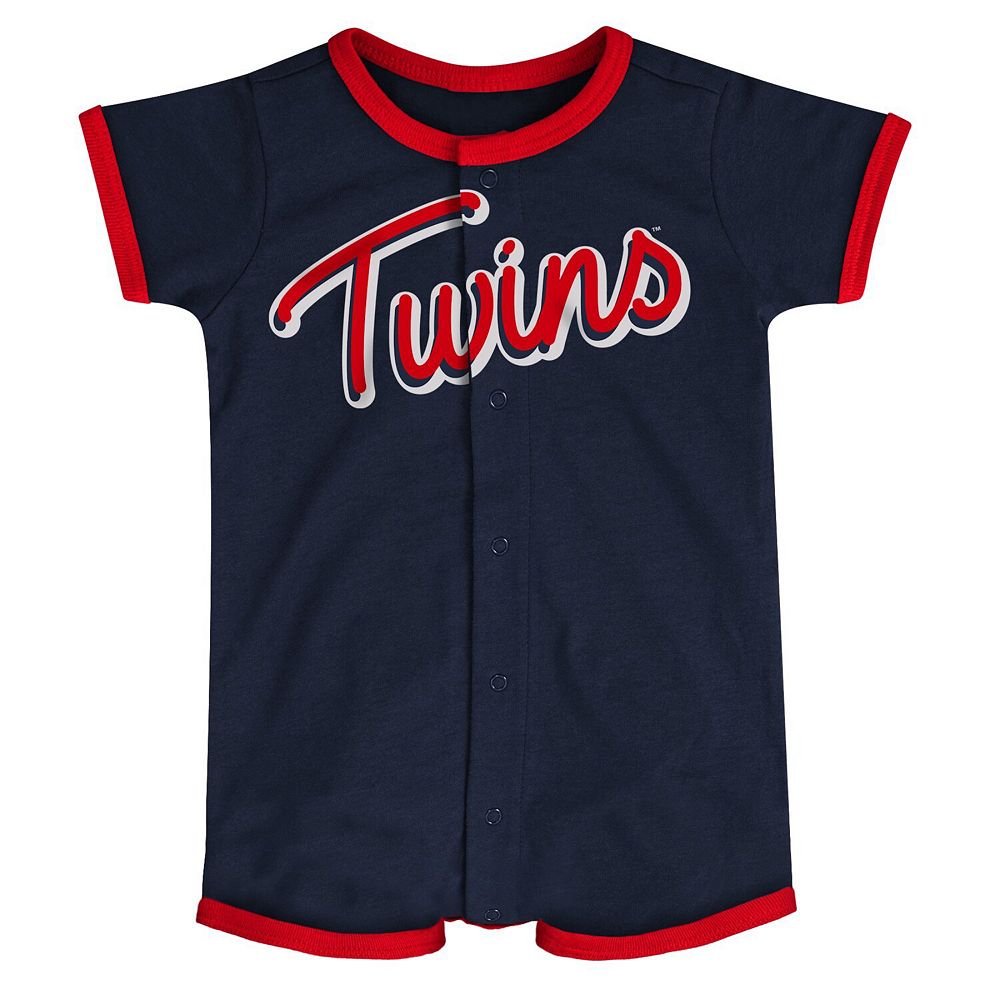 Infant Navy Minnesota Twins Power Hitter Romper