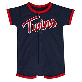 Infant Navy Minnesota Twins Power Hitter Romper