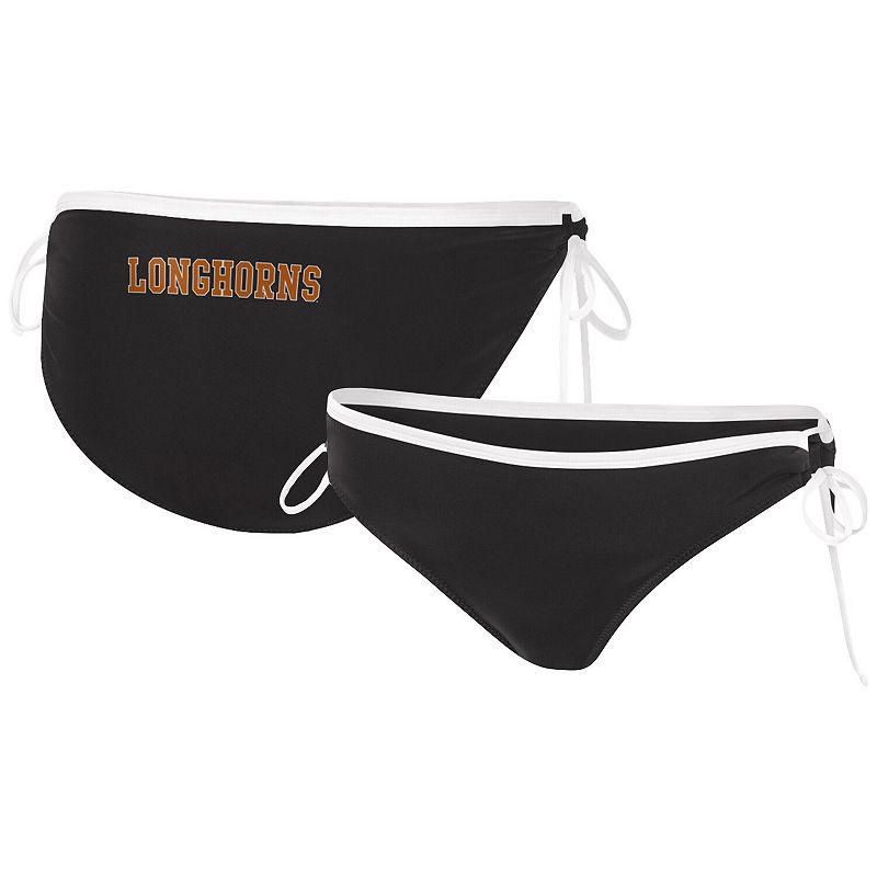 Women's G-III 4Her by Carl Banks Black Texas Longhorns Perfect Match Bikini Bottom, Size: XL