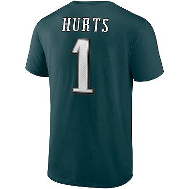 Men's Fanatics Branded Jalen Hurts Midnight Green Philadelphia Eagles Player Icon T-Shirt