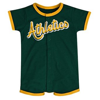 Infant Green Oakland Athletics Power Hitter Romper